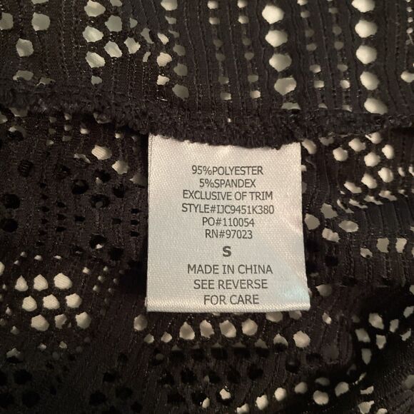 Miken Black Swimsuit Cover Up Womens Size Small Beach Vacation Summer - Picture 9 of 9